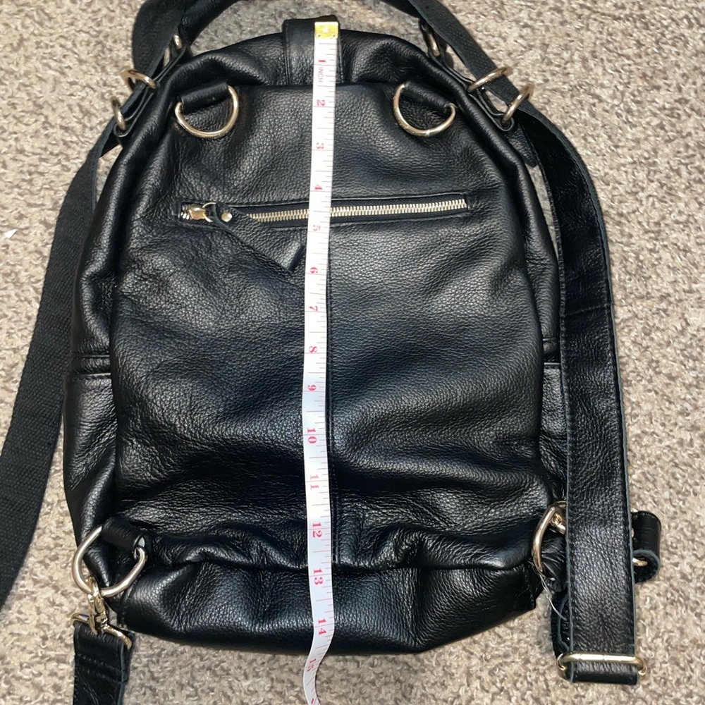Ameri Leather Backpack Black Color - Picture 3 of 10